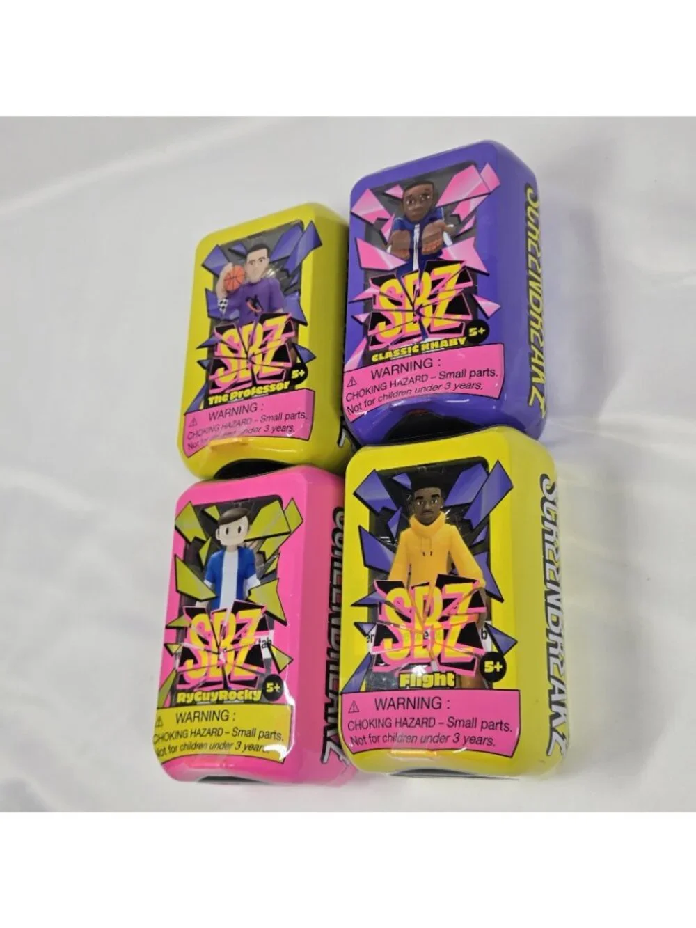 Screen Breakz Figures Lot of 4 RyGuyRocky, Flight, Classic Khaby, The Professor